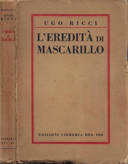 L'Eredità di Mascarillo - copertina