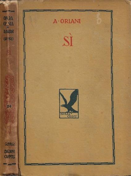 Sì - Alfredo Oriani - copertina