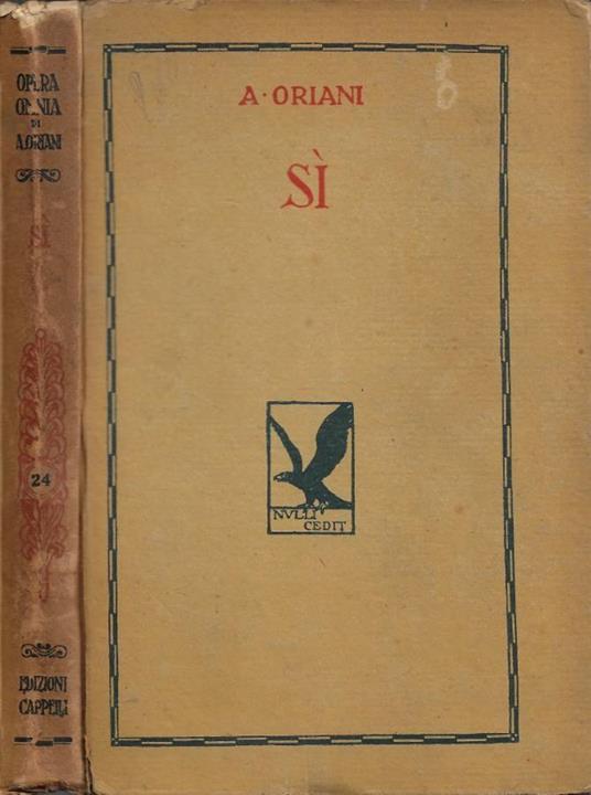 Sì - Alfredo Oriani - copertina