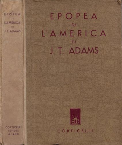 Epopea dell'America - copertina