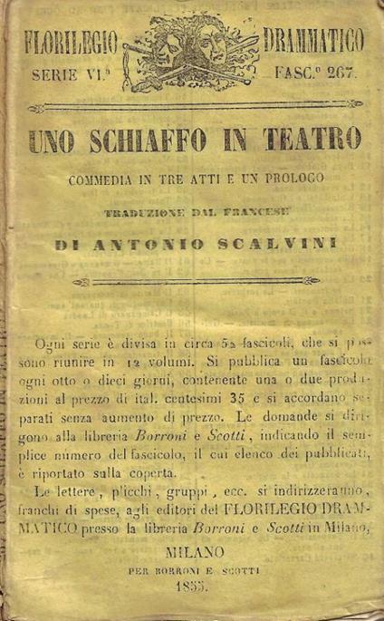 Uno schiaffo in teatro - copertina
