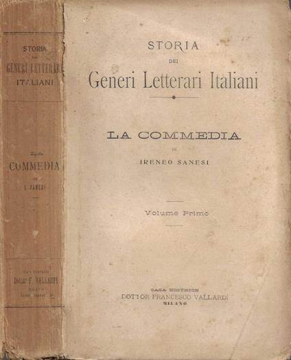 La Commedia. Vol. I - copertina
