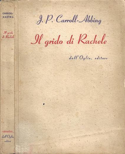 Il Grido di Rachele - copertina