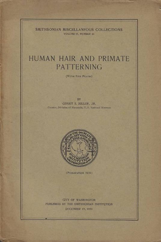 Human Hair and Primate Patterning - copertina