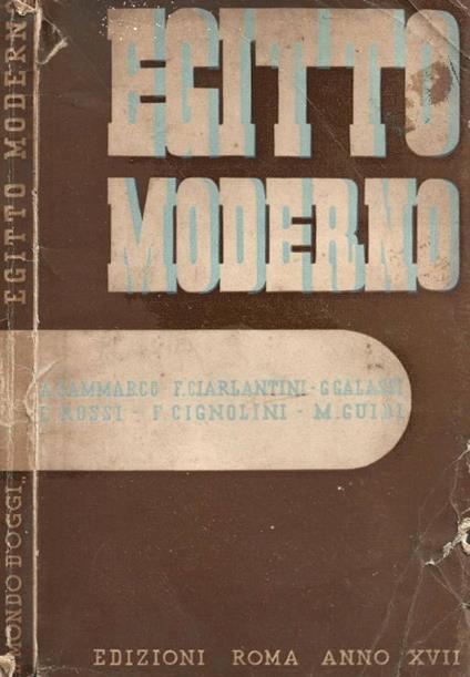 Egitto moderno - copertina