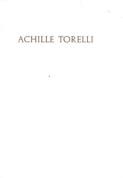 Achille Torelli - Roberto Minervini - copertina