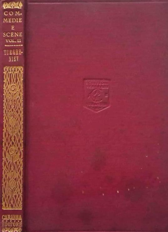 Commedie e scene. Volume secondo - copertina