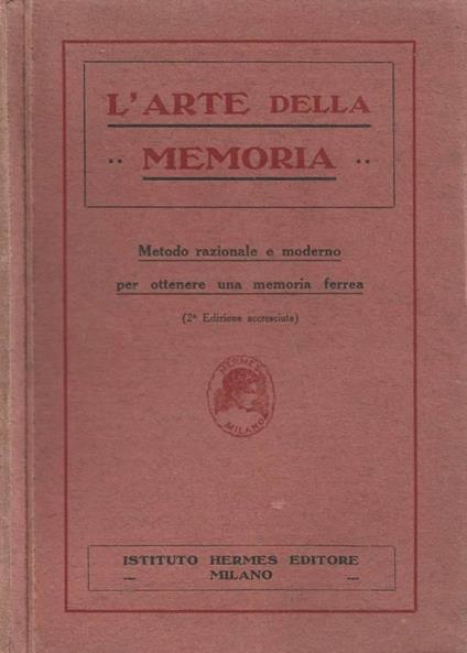 L'arte della " Memoria - copertina