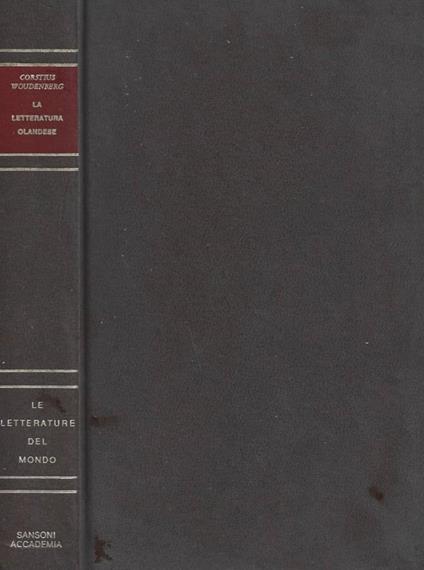 La letteratura olandese - copertina