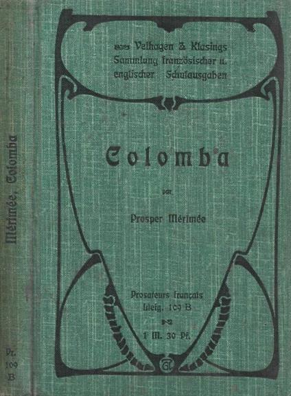 Colomba - Prosper Mérimée - copertina