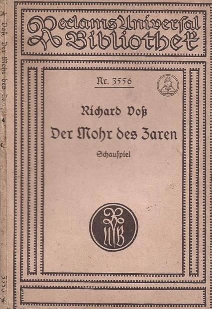 Der Mohr des Zaren - copertina