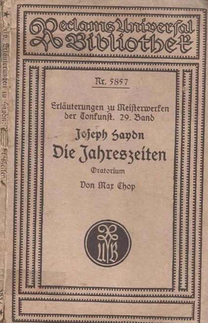 Die Jahreszeiten - copertina
