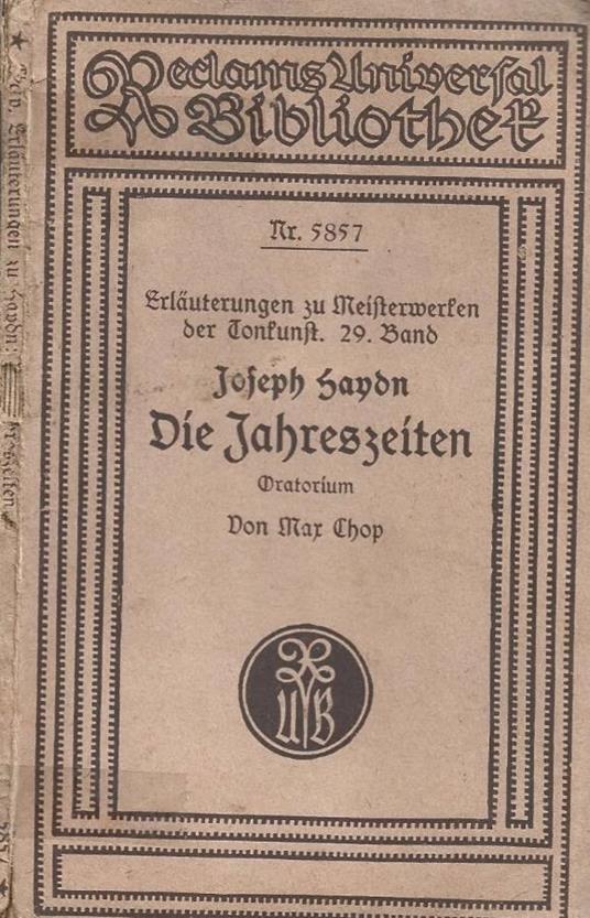Die Jahreszeiten - copertina