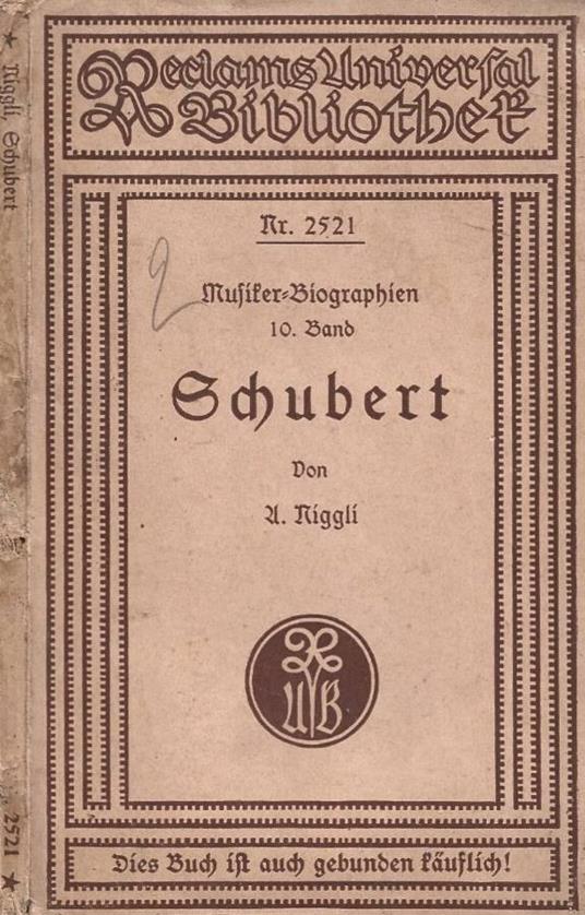 Franz Schubert - copertina