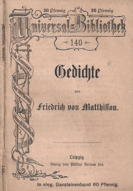 Gedichte - copertina