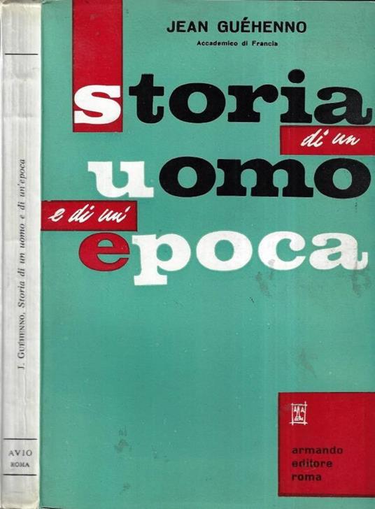 Storia di un uomo e di un' epoca - copertina