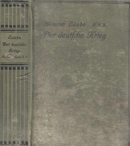 Der Deutsche Krieg. Vol. IV. Erstes Buch I, Zweiter Buch II - copertina