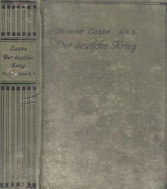 Der Deutsche Krieg. Vol. IV. Erstes Buch I, Zweiter Buch II - copertina