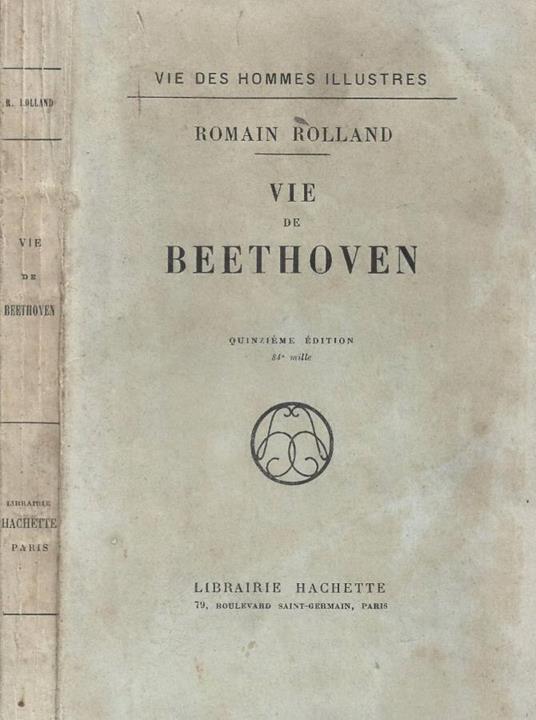 Vie de Beethoven - Romain Rolland - copertina