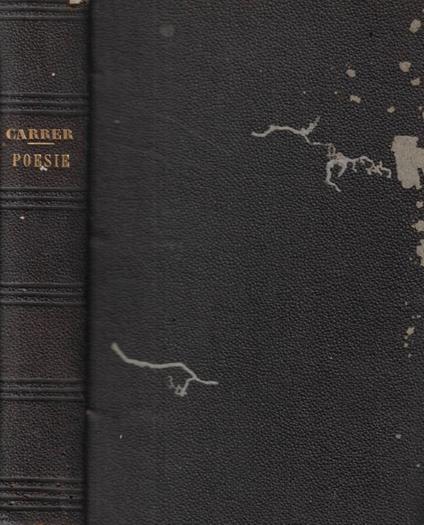 Poesie - Luigi Carrer - copertina