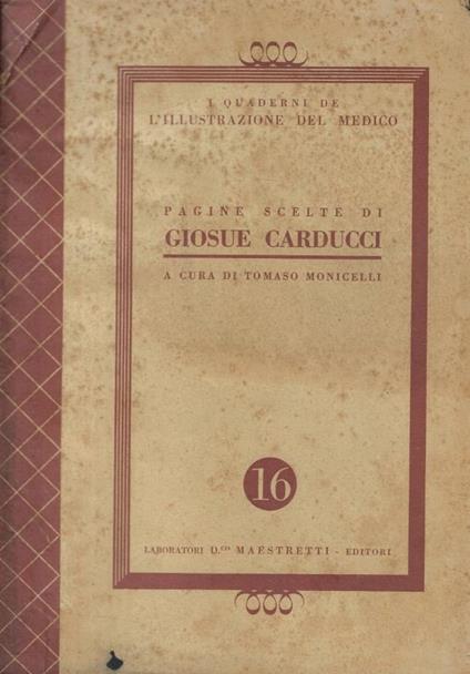 Pagine scelte di Giosue Carducci - copertina