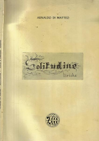 Solitudine - copertina