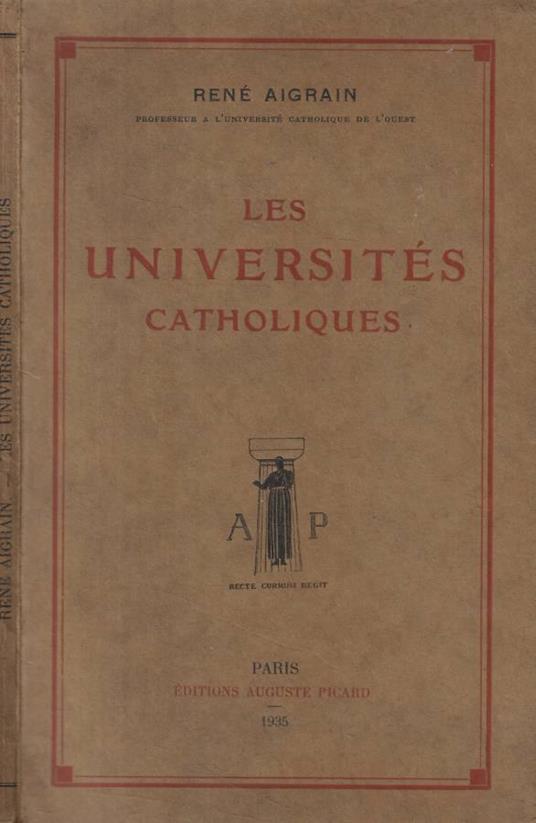 Les universités catholiques - copertina