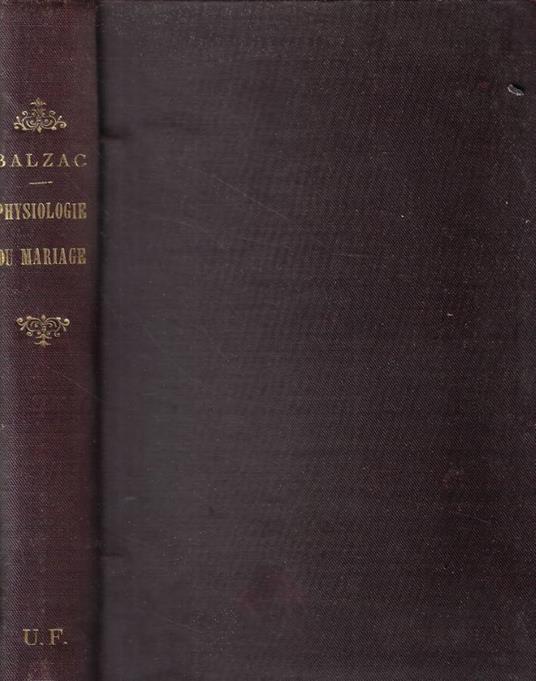 Physiologie du mariage - copertina