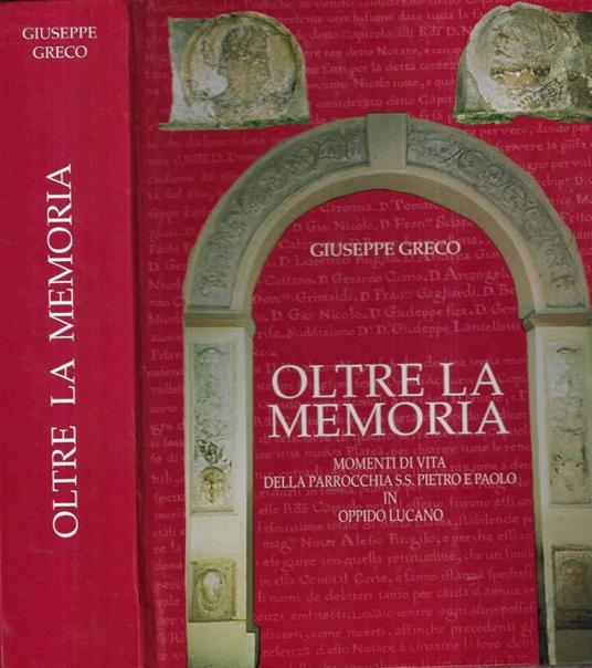 Oltre la memoria - Giuseppe Greco - copertina