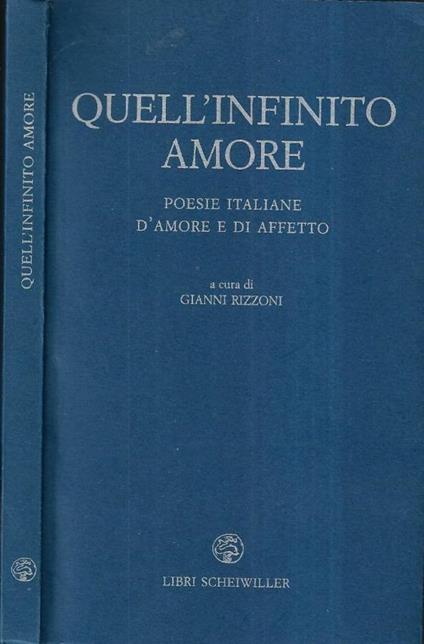Quell' infinito amore - copertina