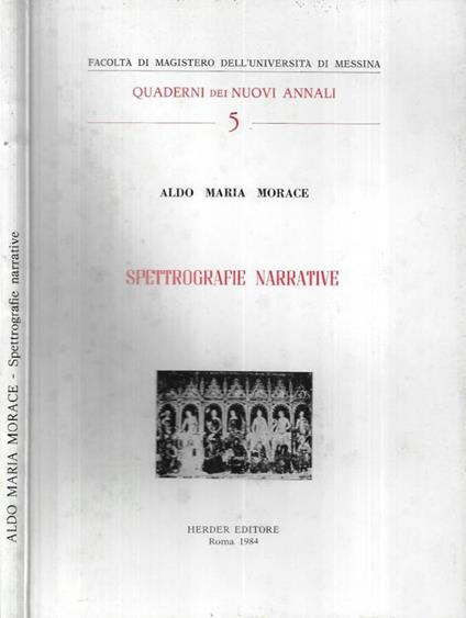 Spettrografie narrative - copertina