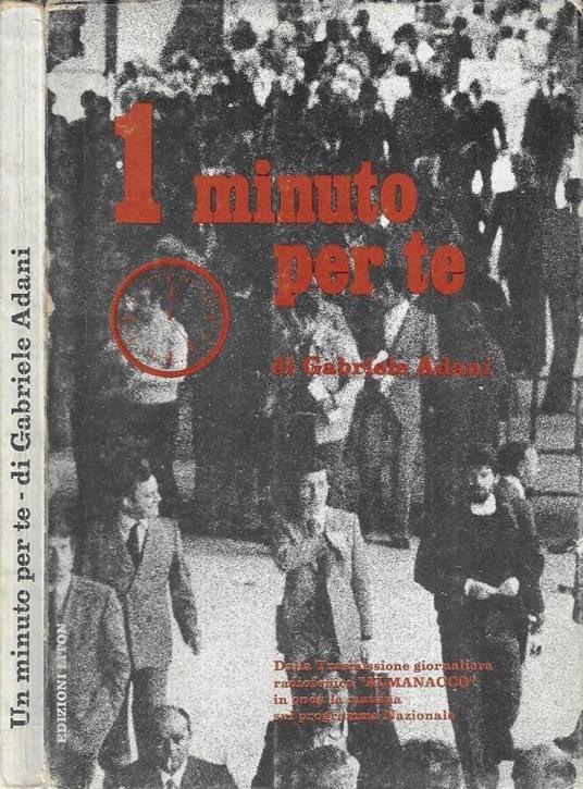 1 minuto per te - Gabriele Adani - copertina