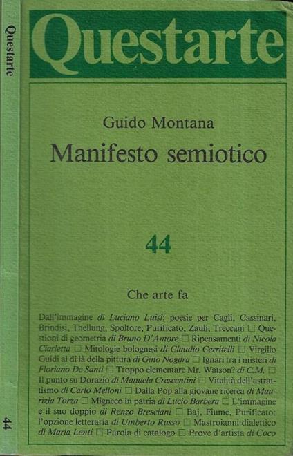 Manifesto semiotico - copertina