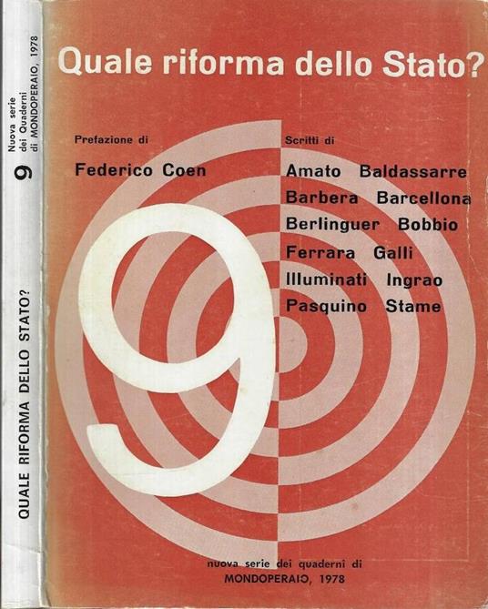 Quale riforma dello Stato? - copertina