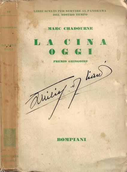La Cina, oggi - copertina