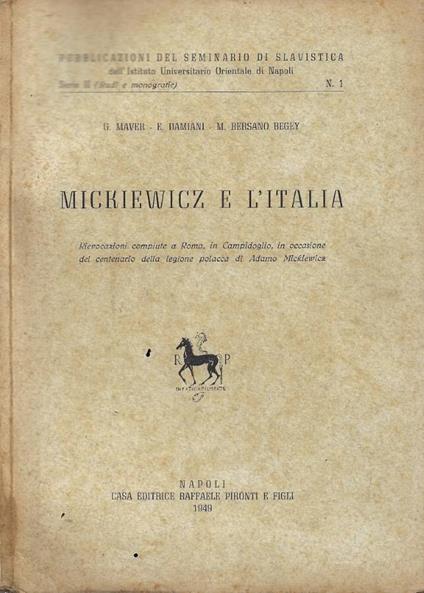 Michiewicz e l'Italia - copertina