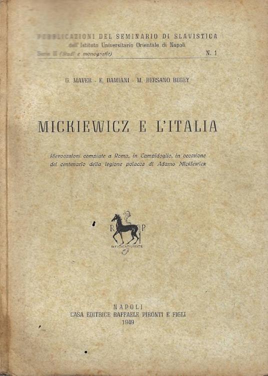 Michiewicz e l'Italia - copertina