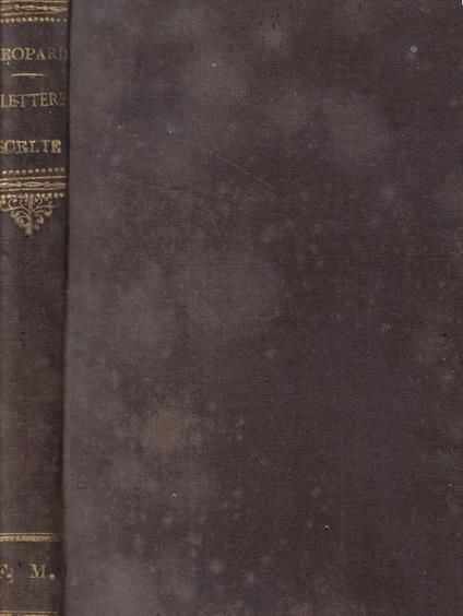 Lettere scelte - Giacomo Leopardi - copertina
