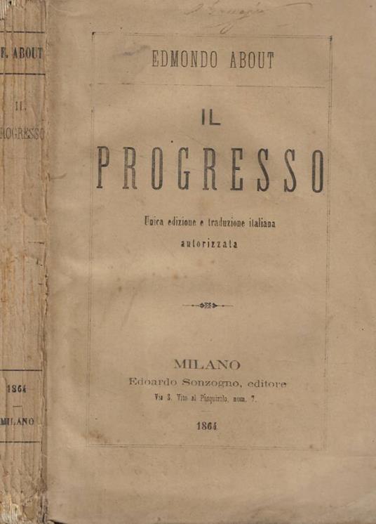 Il progresso - copertina