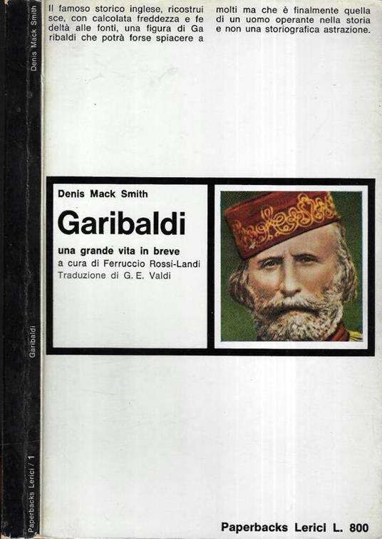 Garibaldi - Denis Mack Smith - copertina