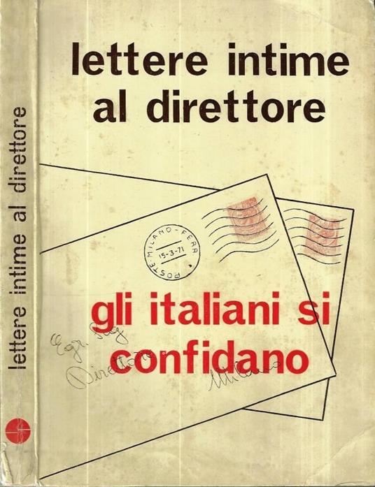Lettere intime al direttore - copertina