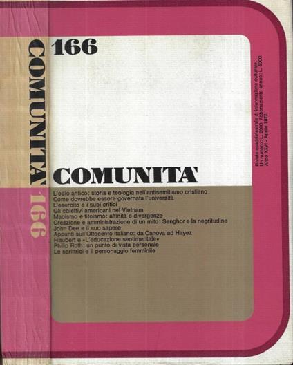 Comunità 166 - copertina