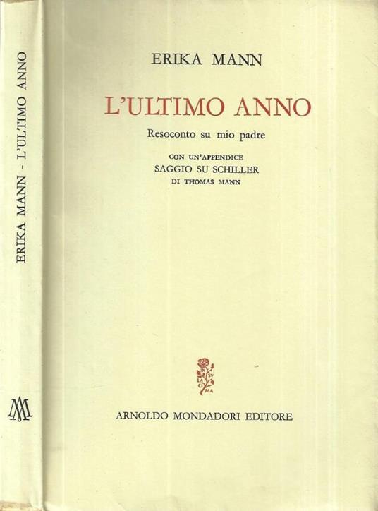 L' ultimo anno - Erika Mann - copertina