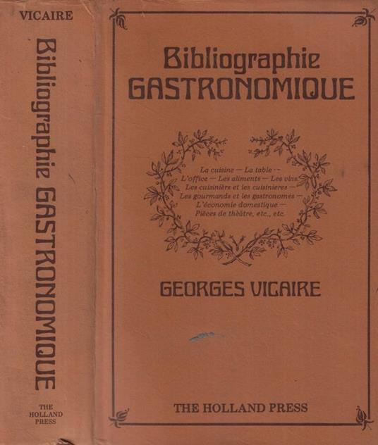 Bibliographie Gastronomique - copertina