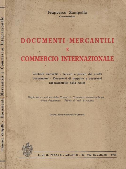 Documenti mercantili e commercio internazionale - copertina