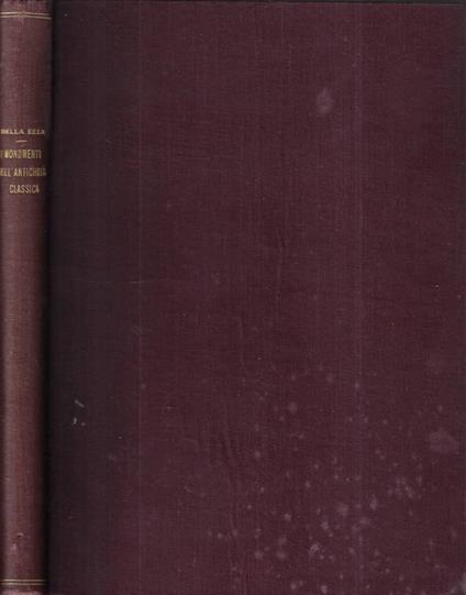 I monumenti dell' antichità classica - copertina