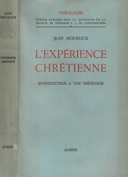 L'expérience chrétienne - copertina