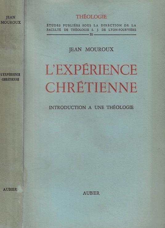 L'expérience chrétienne - copertina