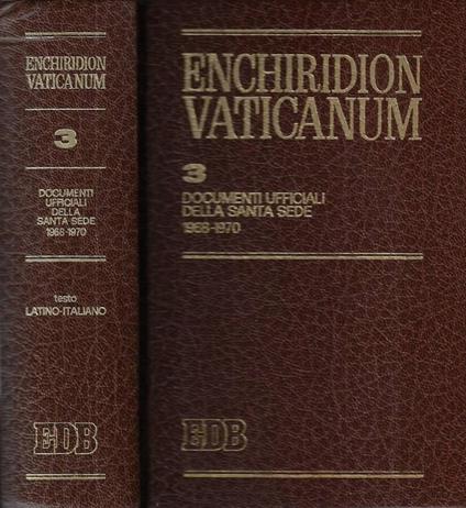 Enchiridion Vaticanum 3 - copertina