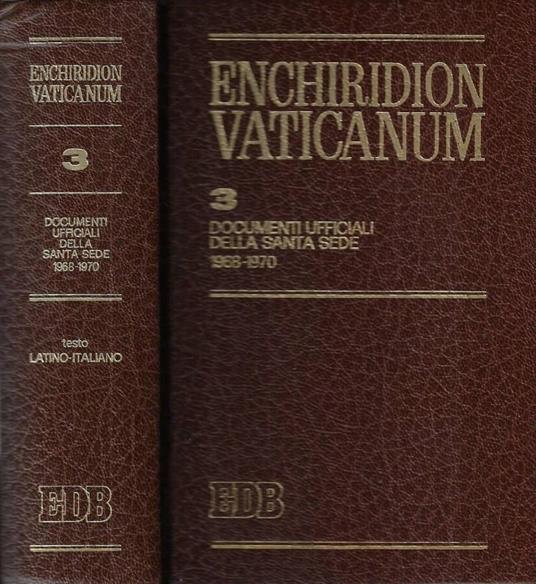 Enchiridion Vaticanum 3 - copertina